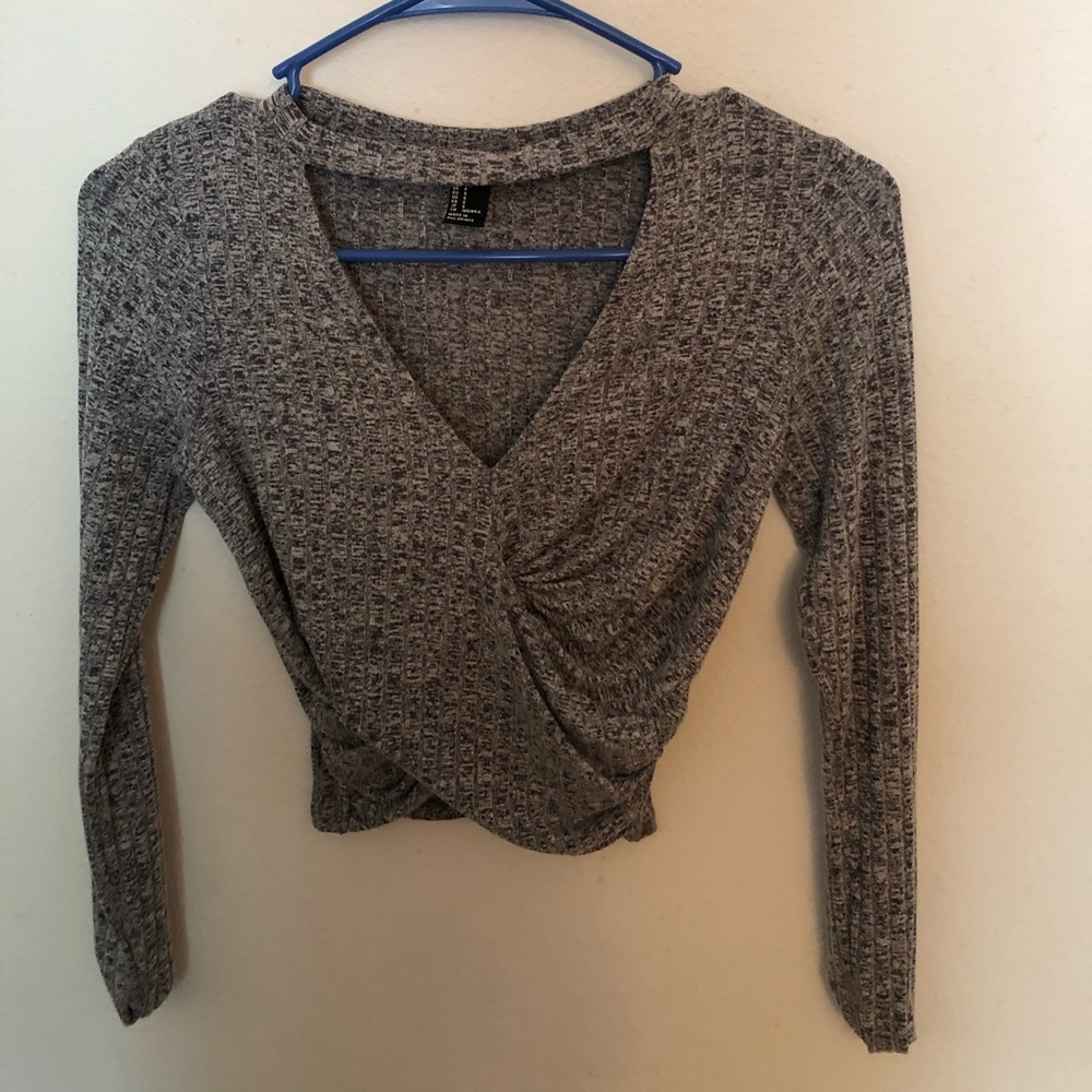 V neck crop top